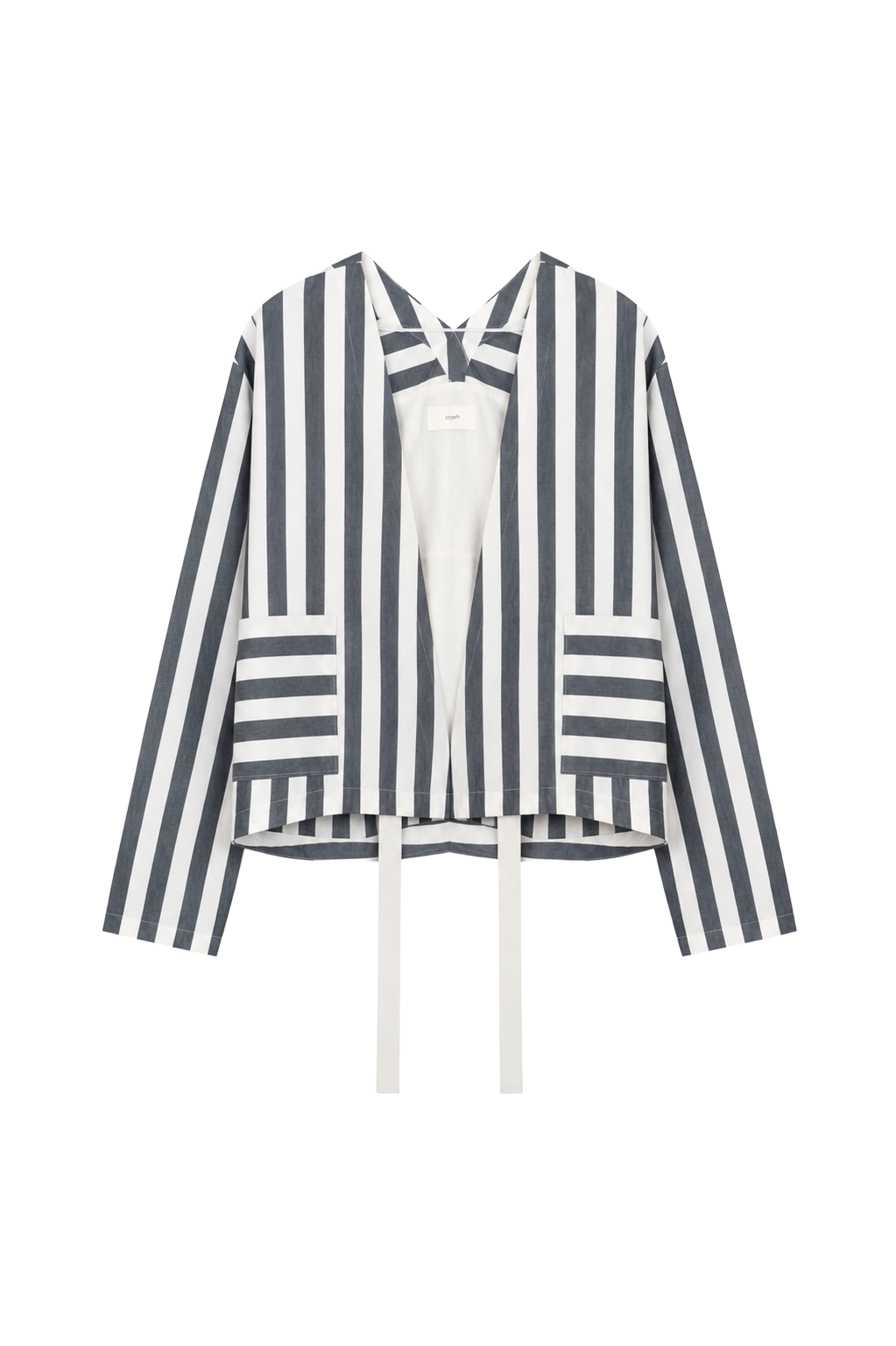 wide stripe cotton-linen cover (in-stock)