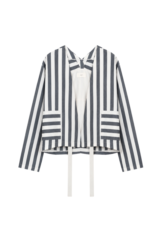 wide stripe cotton-linen cover (in-stock)