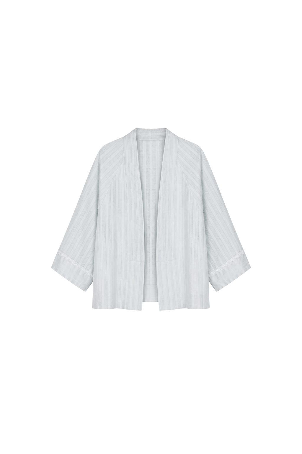 silver lace tuck ramie linen jacket (pre-order 11月寄出)