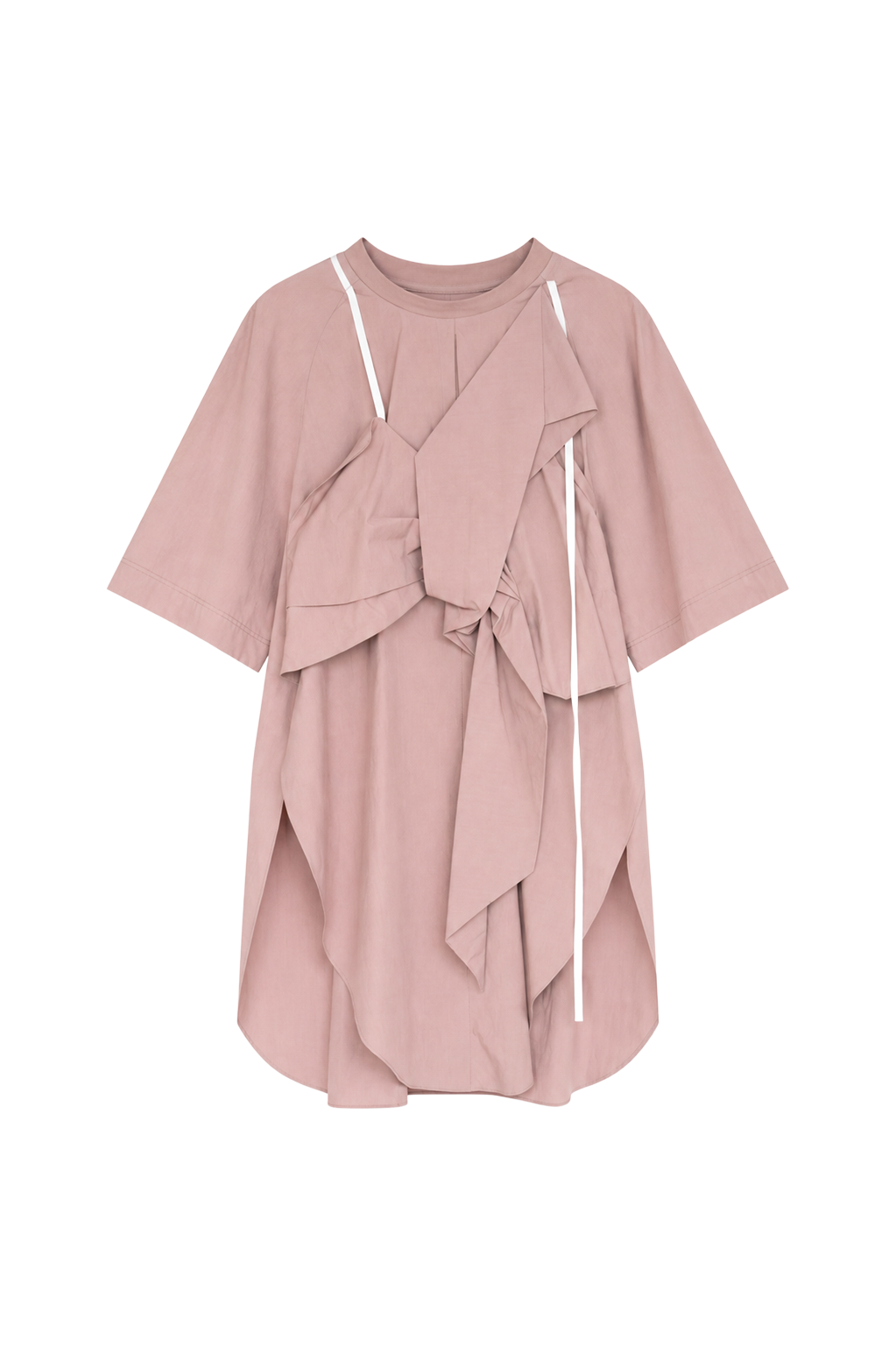 knot-draped shirt （in-stock)