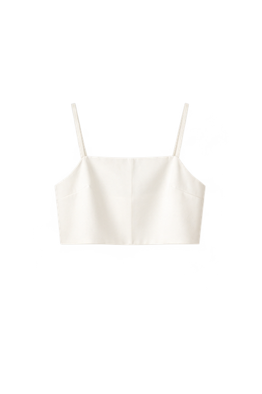 thin-strap tank top - beige (in-stock)