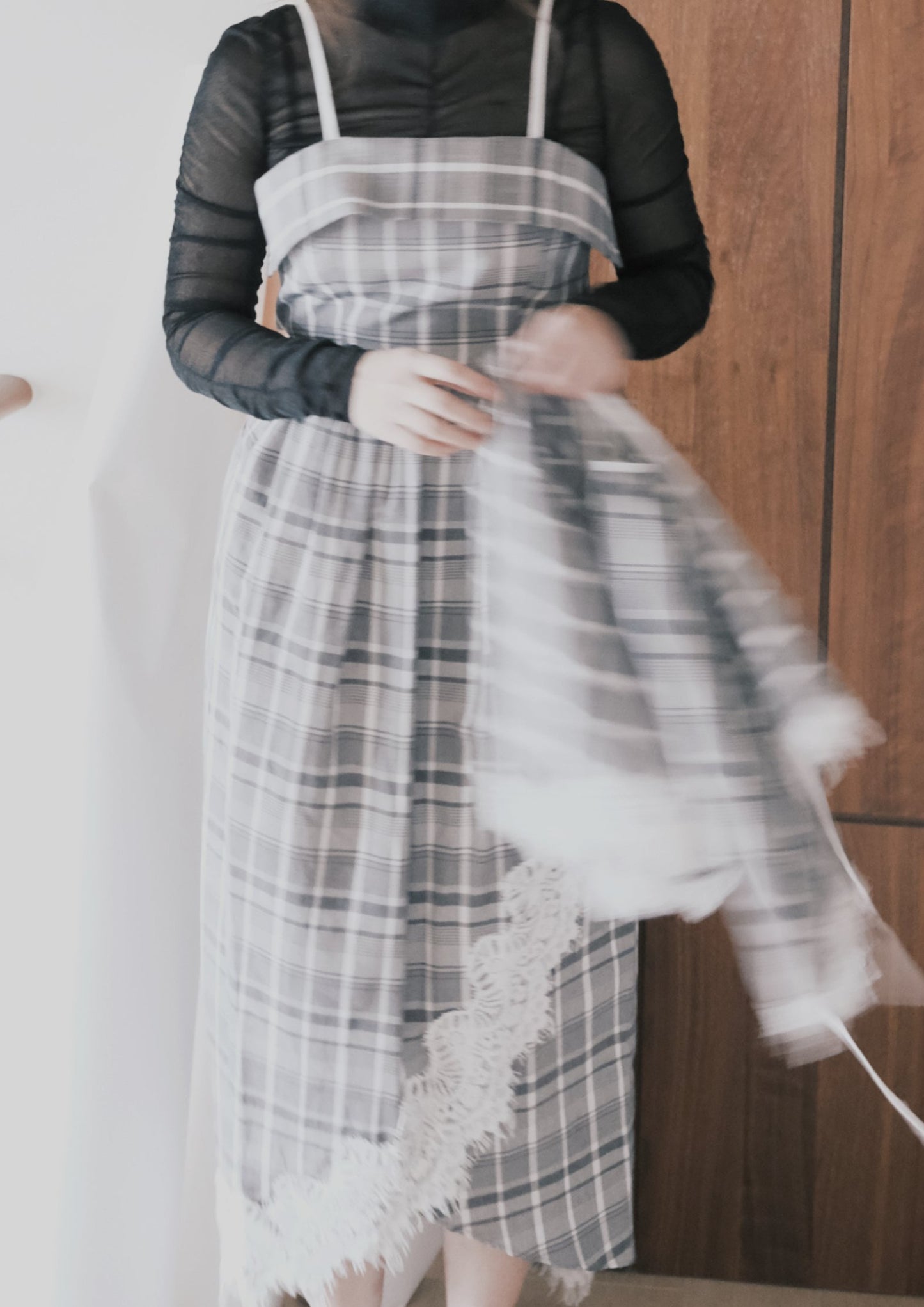 check laced cape (pre-order)