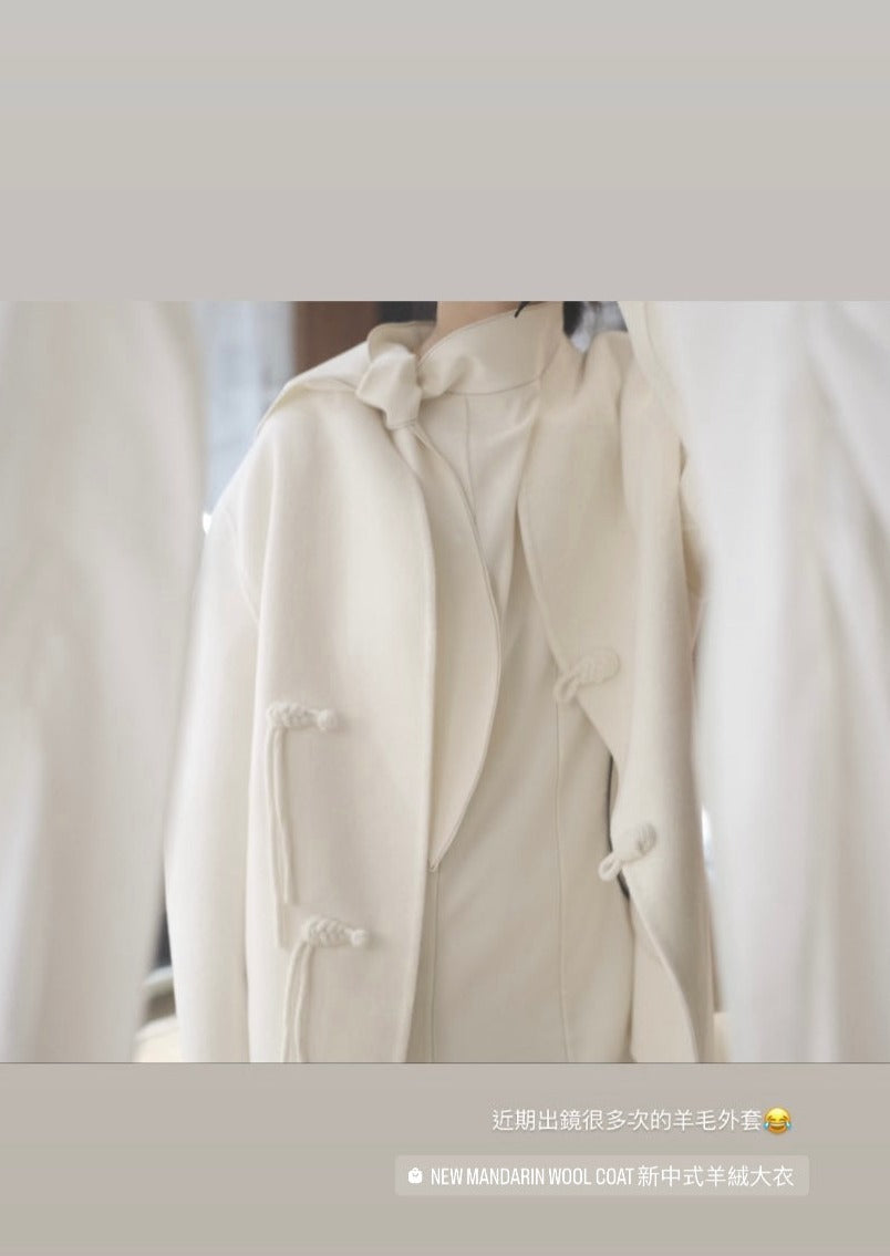 new mandarin wool coat (in-stock)