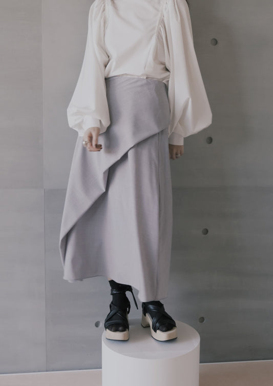 draped maxi skirt (in-stock)