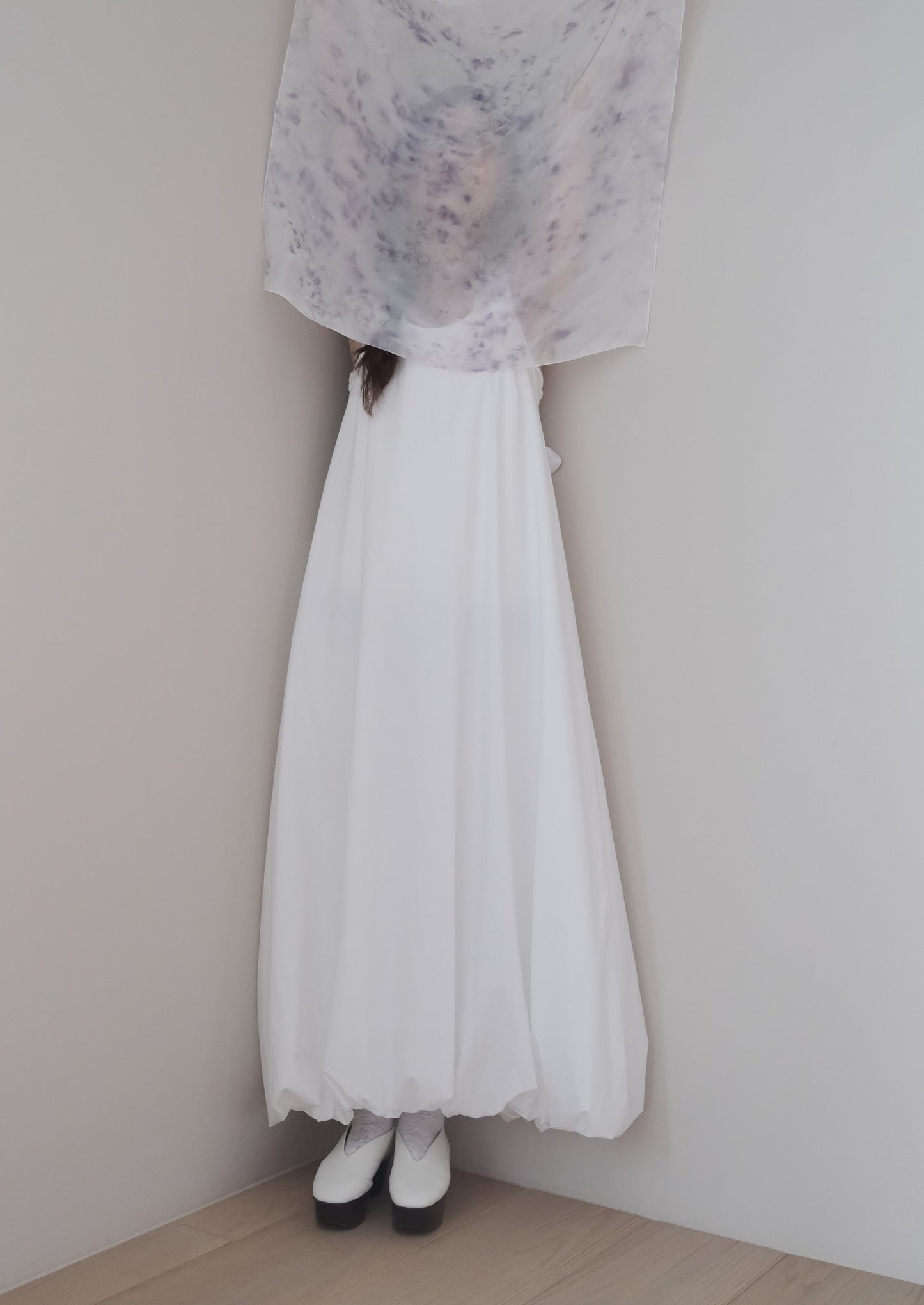bubble hemmed sleeveless dress (in-stock)